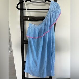 Lilly Pulitzer one shoulder blue dress